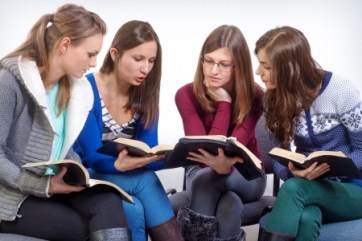16873531 - women team learn truth from the bible
