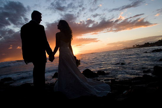 coupleholding hands on beach